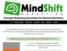 Tablet Screenshot of mindshiftmarketing.com
